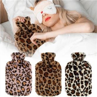 Luipaard Faux fur warmwaterkruik hoes