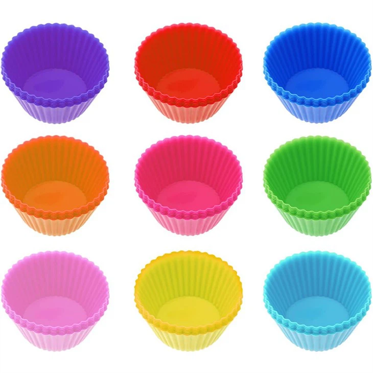 Colorful Silicone Cupcake Liners Baking Cups