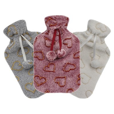 Rubberen warmwaterkruik met bonthoes