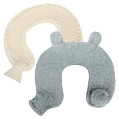 U-vormige nek en schouder pluizige warmwaterkruik