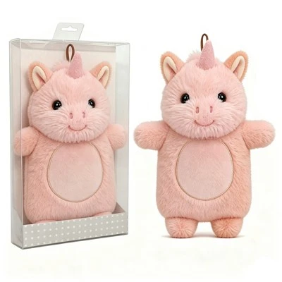 1000ml schattige eenhoorn rubberen warmtewaterzak dierenhoes hulst