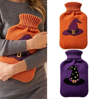 Warmwaterzak van 2 liter met Halloween-breihoes